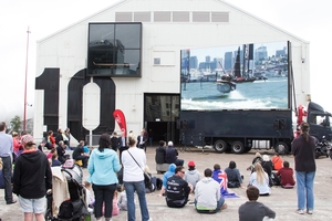 The reborn Shed 10 building has scored well as party central. Photo / Greg Bowker