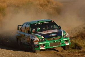 Hayden Paddon, with co-driver John Kennard, is leading the championship despite missing two rounds. Picture / Euan Cameron