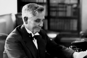 HISTORIC GOVERNMENT Prime Ministers Rt Hon M J Savage at his desk, Parliament Filed 20 October 1938