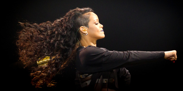 Rihanna performs at Vector Arena in Auckland. Photo / Sarah Ivey