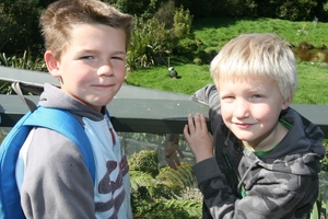 VIEW: Brothers Ryan, 8, left, and Isaac Kirkpatrick, 7, of Masterton.WTA021013LFRANGER01