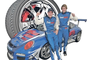 SLICK TEAM: Simon Ellingham (right) John McIntyre.