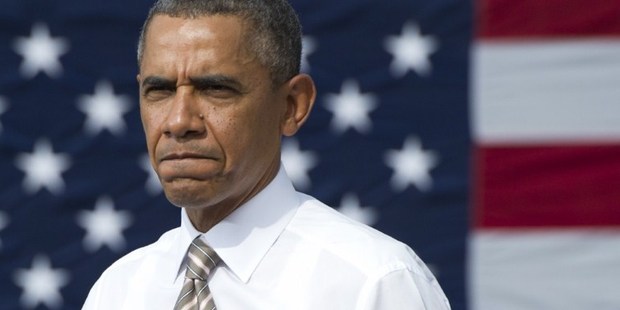 US President Barack Obama speaks on the government shutdown and the budget and debt ceiling debates in Congress during a visit to a Maryland construction company. Photo / AFP