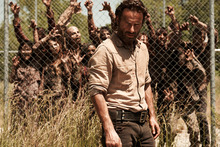 Andrew Lincoln as Rick Grimes in the new series of The Walking Dead.