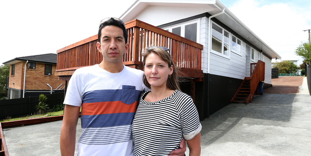 Darren Meredith and Imogen Haines saved and scrimped to buy this Glen Eden house, but were outbid at an auction by a property investor. Photo / Jason Oxenham