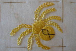 Jo stitched spiders for the 100 Days Project.