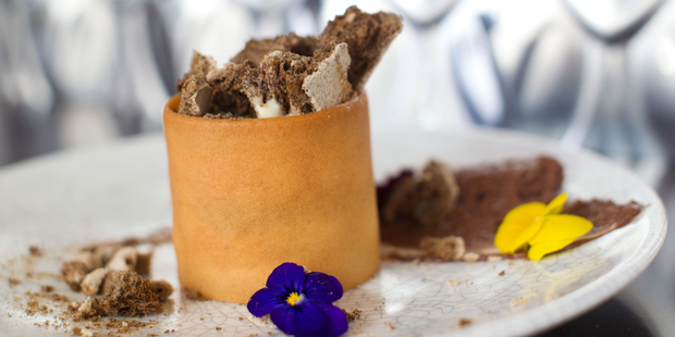 Tiramisu dessert at Baduzzi restaurant at Wynyard Quarter, Auckland. Photo / Richard Robinson