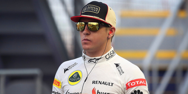 Lotus driver Kimi Raikkonen. Photo / AP