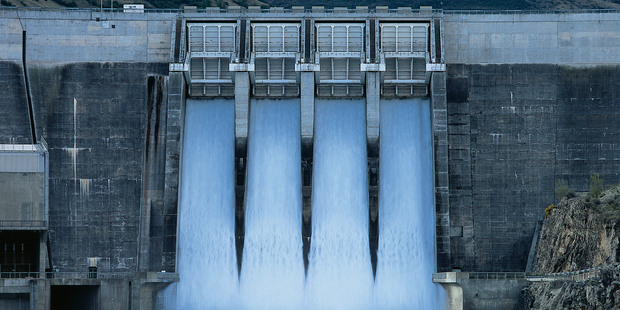 Contact Energy's Clyde Dam. Photo / NZ Herald