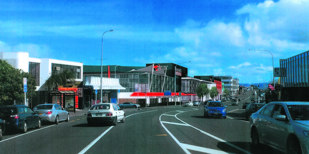 An artist's impression of the proposed Bunnings Warehouse Grey Lynn.