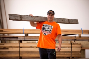 Afa Tatupu credits his work in a Kumeu timber yard for his fitness and for keeping him steady. Photo / Dean Purcell