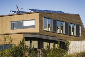 Photo: Ted BaghurstThe solar array on the roof of this home in Kupe Street, Orakei is expected to produce around $775 worth of electricity per year and has a 7 Star Homestar rating.