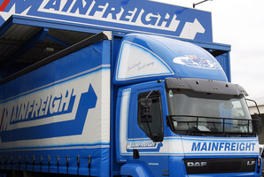 Half year profits at Mainfreight rose to $41.8 million, or 41.72 cents a share, in the six months ended September 30, from $27.7 million, or 27.9 cents, a year earlier.