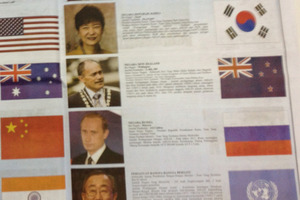 Governor General Sir Jerry Mateparae features in an official newspaper on the summit. Photo / Audrey Young