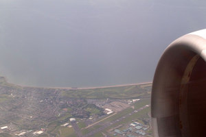 Prestwick Airport from the air. Photo / Simon WIlliams, Wikimedia Commons