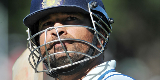 Sachin Tendulkar during his last tour of New Zealand in 2009.