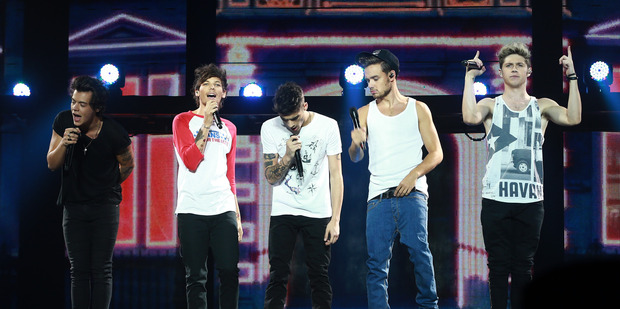 One Direction perform at Vector Arena in Auckland. Photo / Norrie Montgomery
