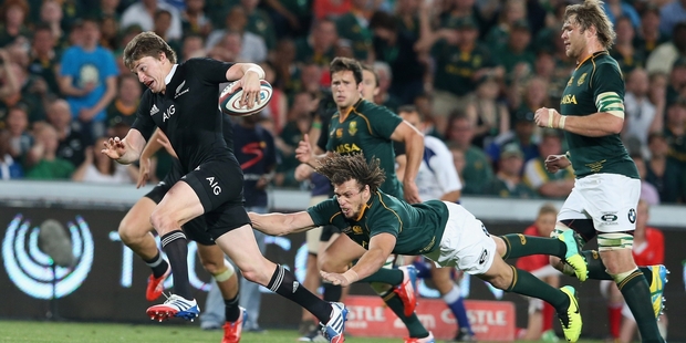 Beauden Barrett and the All Blacks showed their skills at Ellis Park. Photo / Getty Images