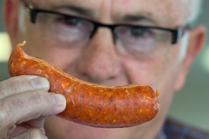 Kerry Tyack was the head judge of the 20th New Zealand Sausage competition. Photo / Brett Phibbs