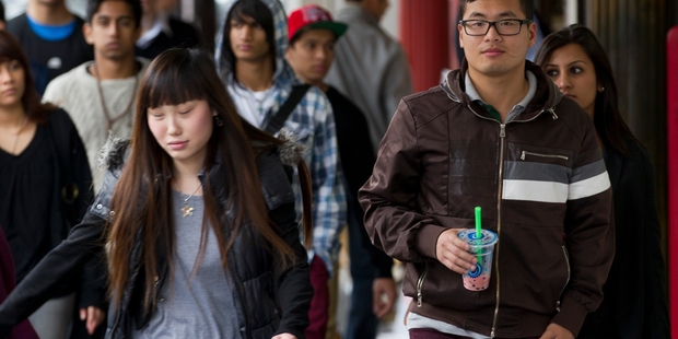 The face of Auckland is changing as a wide range of ethnicities merge. Photo / Greg Bowker