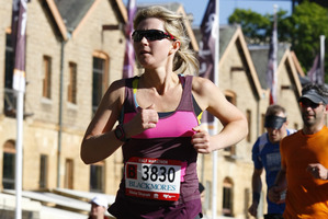 Rachel Grunwell taking part in the Blackmores Sydney Running Festival.