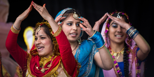 Performers at the Diwiali festival. Photo / Brendon O'Hagan