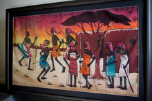African painting of Masai warriors. Photo / Sarah Ivey