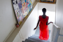 Stairway gallery. Photo / Sarah Ivey