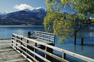 Wharf on Lake Wakatipu.