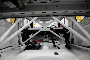 The TR86 stripped out interior