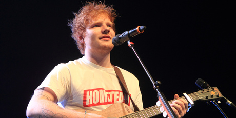 Ed Sheeran is on a the other on a secret mission. Photo / AP