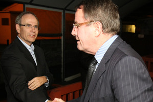 Len Brown (left) and John Banks. Photo / Greg Bowker