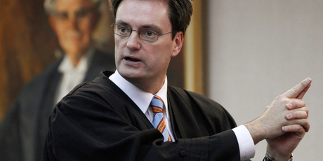 Defence lawyer Greg King at the 2012 trial of Ewen Macdonald for the murder of Feilding farmer Scott Guy. File photo / Mark Mitchell