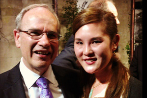 Mayor Len Brown and his mistress Bevan Chuang. Photo / Instagram/@missbchuang