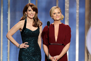 Tina Fey, left, and Amy Poehler at the 2013 Golden Globes.