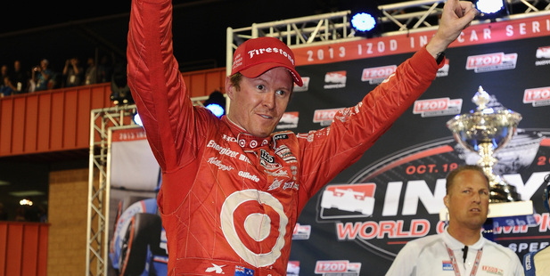 Scott Dixon won his third IndyCar championship after finishing fifth in this afternoon's season ending race in Fontana. Photo / Getty Images.