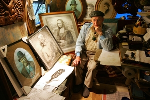 Convicted art forger Karl Sim changed his name by deed poll to Carl Feodor Goldie so he could legally sign pictures as C.F. Goldie. Photo / Brett Phibbs