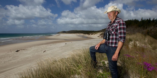 Reg Whale is concerned about plans to develop coastal land at Te Arai Pt. Photo / Brett Phibbs