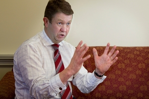 David Cunliffe is under pressure to reveal whether a Labour-led Government would scrap National's convention centre deal. Photo / Marty Melville