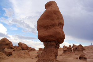 Authorities say three men could face felony charges after purposely knocking over an ancient Utah rock. Photo / AP