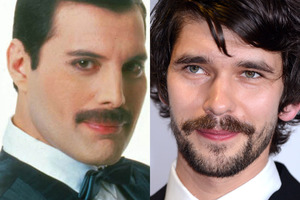 A new movie about Queen frontman Freddie Mercury (left) will see Ben Whishaw play the star. Photo / Getty Images