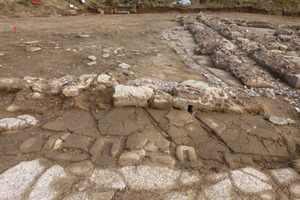Part of the excavated town.