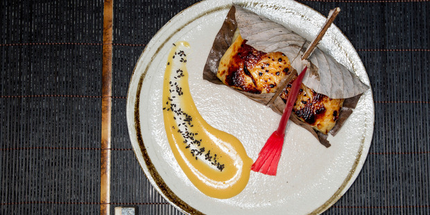Black cod in saikyo miso. Photo / Michael Craig