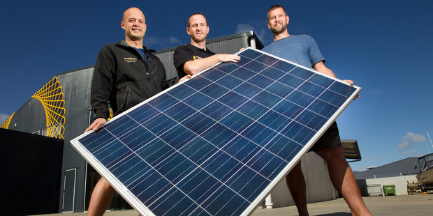 PowerSmart directors Shane Robinson (left), Mike Bassett-Smith and Dean Parchomchuk. Photo / Alan Gibson
