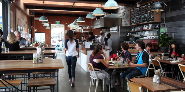 The Food Truck Garage at Auckland's City Works Depot. Photo / Chris Gorman