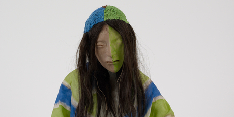 Francis Upritchard 'Blue and Green Scarf'. Photo / Kate MacGarry