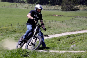 The Stealth Fighter is one of New Zealand's first performance electric bikes. Photo / Gary Richards