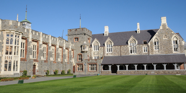Gothic Revival architecture of Christ's College, Christchurch. Photo / Liz Light