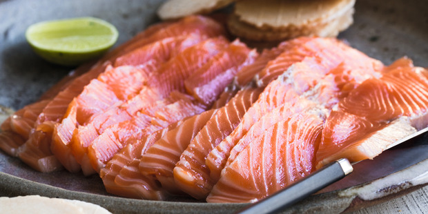 Lime and Basil Cured Trout Gravlax recipe from Nadia Lim's 'Good Food Cook Book'.