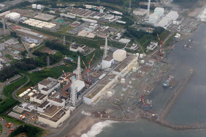 This aerial photo of the Fukushima Dai-ichi nuclear power plant, which was evacuated after this morning's quake. Photo / AP